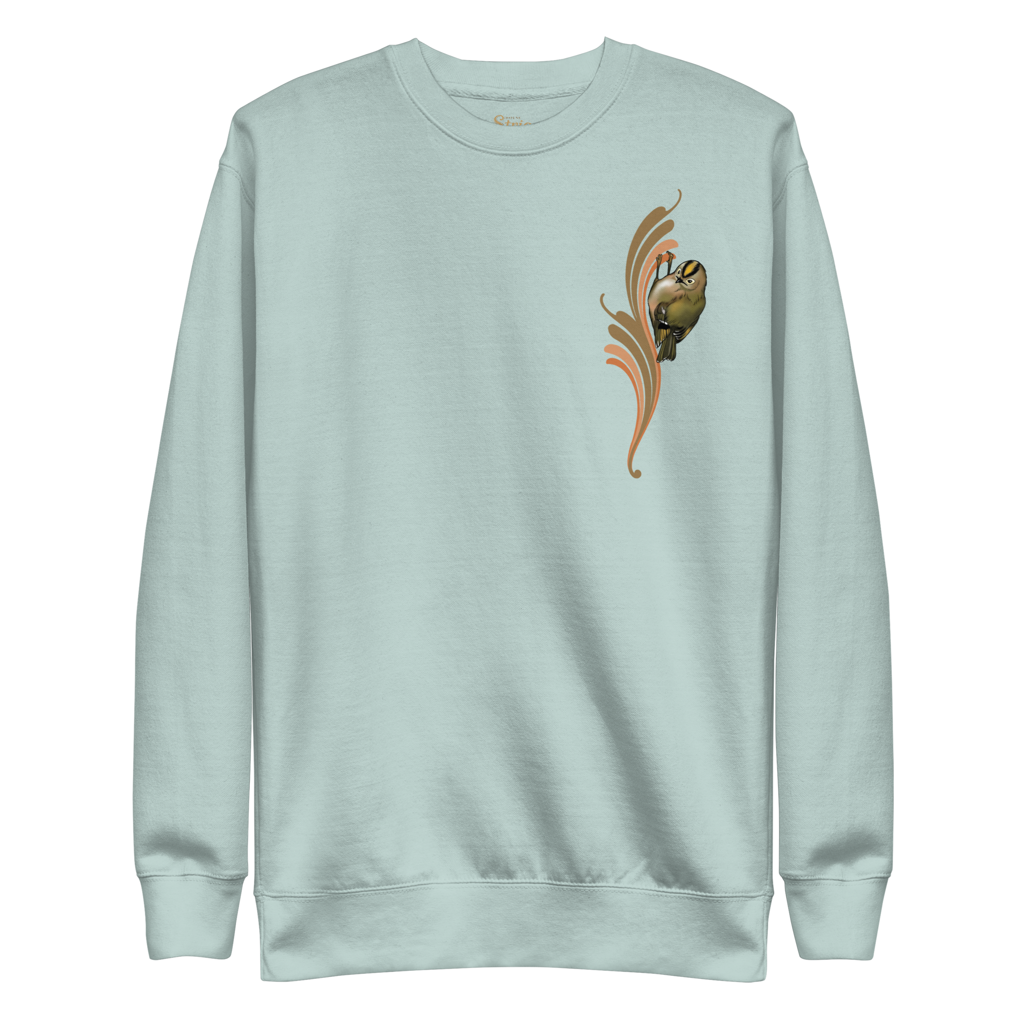 Goldcrest Sweatshirt – Unisex Small Bird Illustration Crewneck