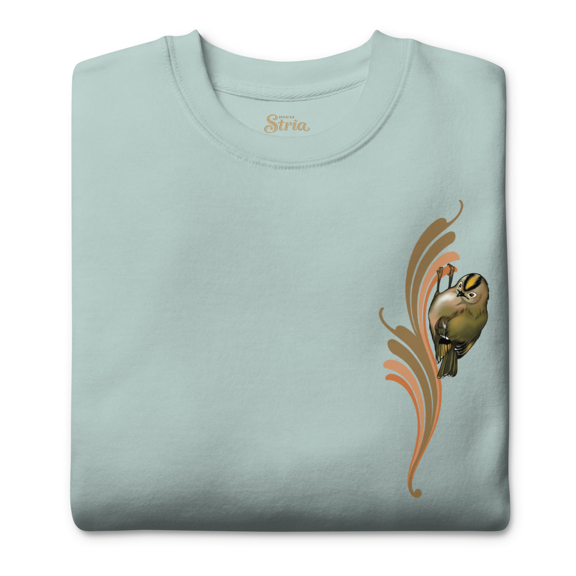 Goldcrest Sweatshirt – Unisex Small Bird Illustration Crewneck
