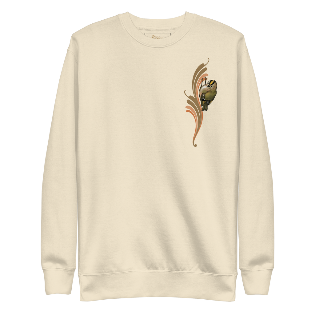 Goldcrest Sweatshirt – Unisex Small Bird Illustration Crewneck