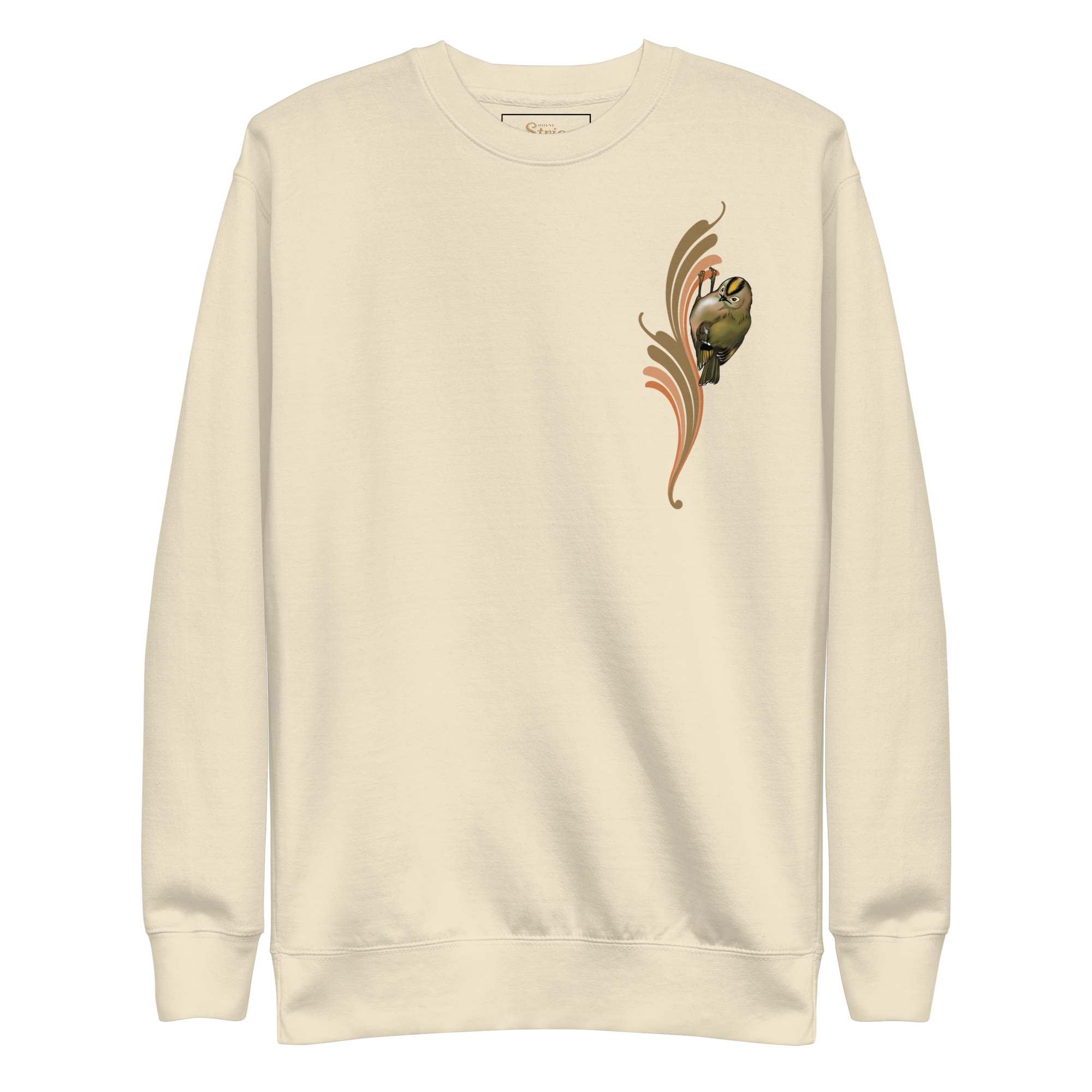 Goldcrest Sweatshirt – Unisex Small Bird Illustration Crewneck
