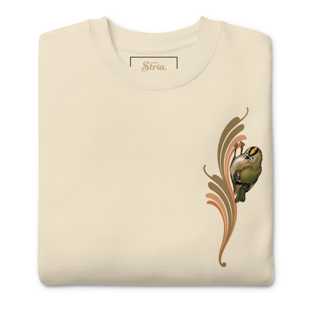 Goldcrest Sweatshirt – Unisex Small Bird Illustration Crewneck