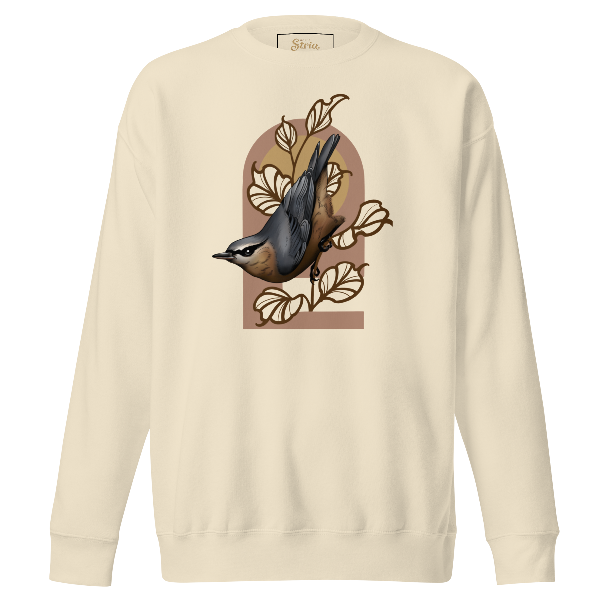 Nuthatch Bird Sweatshirt – Unisex Bird Illustration Crewneck