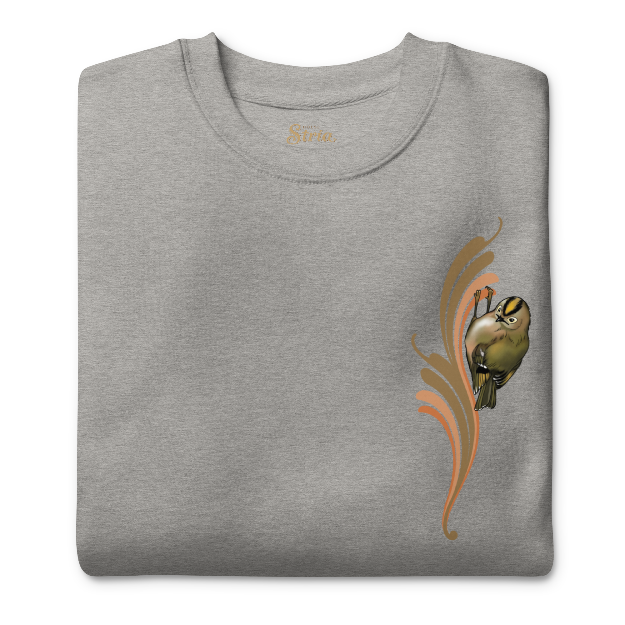Goldcrest Sweatshirt – Unisex Small Bird Illustration Crewneck