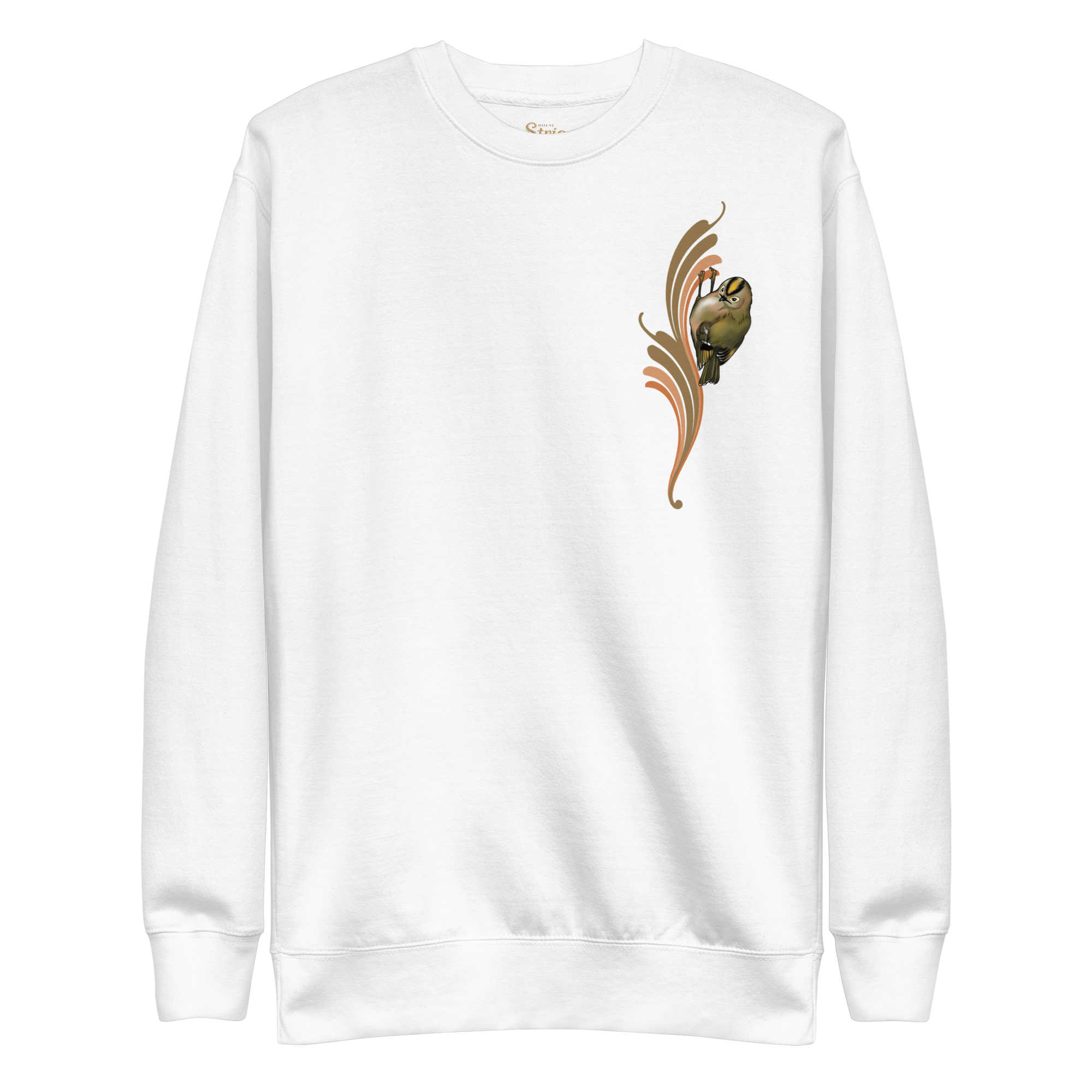 Goldcrest Sweatshirt – Unisex Small Bird Illustration Crewneck