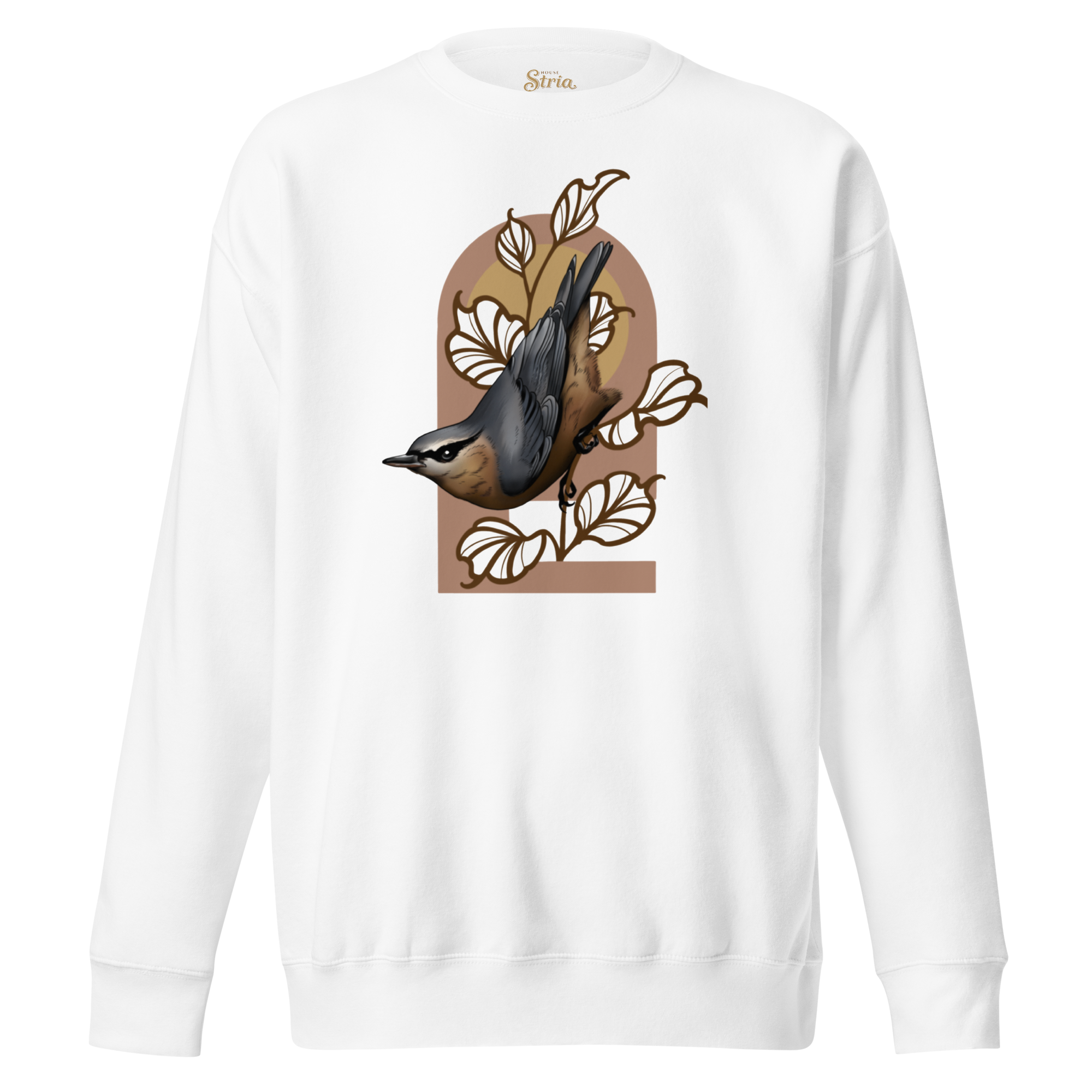 Nuthatch Bird Sweatshirt – Unisex Bird Illustration Crewneck